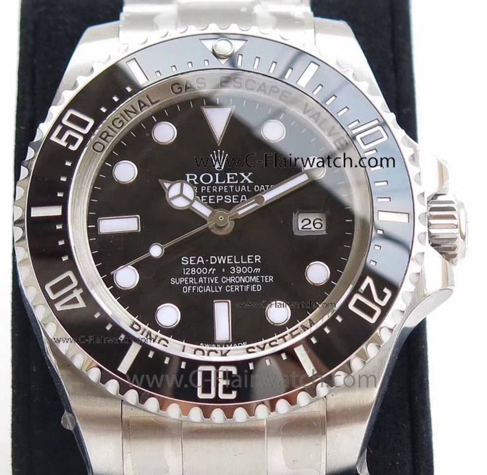 AR Factory Rolex Deepsea 116660 Ss Black Dial Watch
